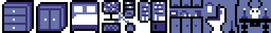 Pixel art nábytek a interiér