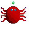 Pixel art pavoukovitá věc