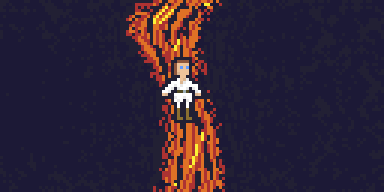 Pixel art animace Luke Lavawalker