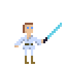 Pixel art Luke Skywalker