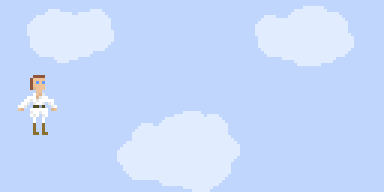 Pixel art animace Luke Skywalker
