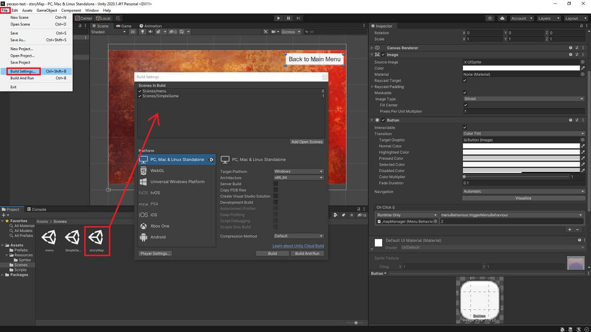 Debugging v Unity
